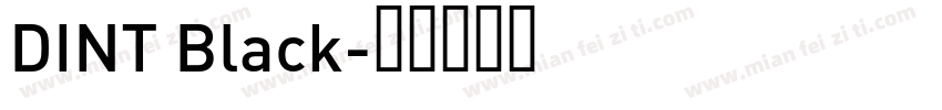 DINT Black字体转换